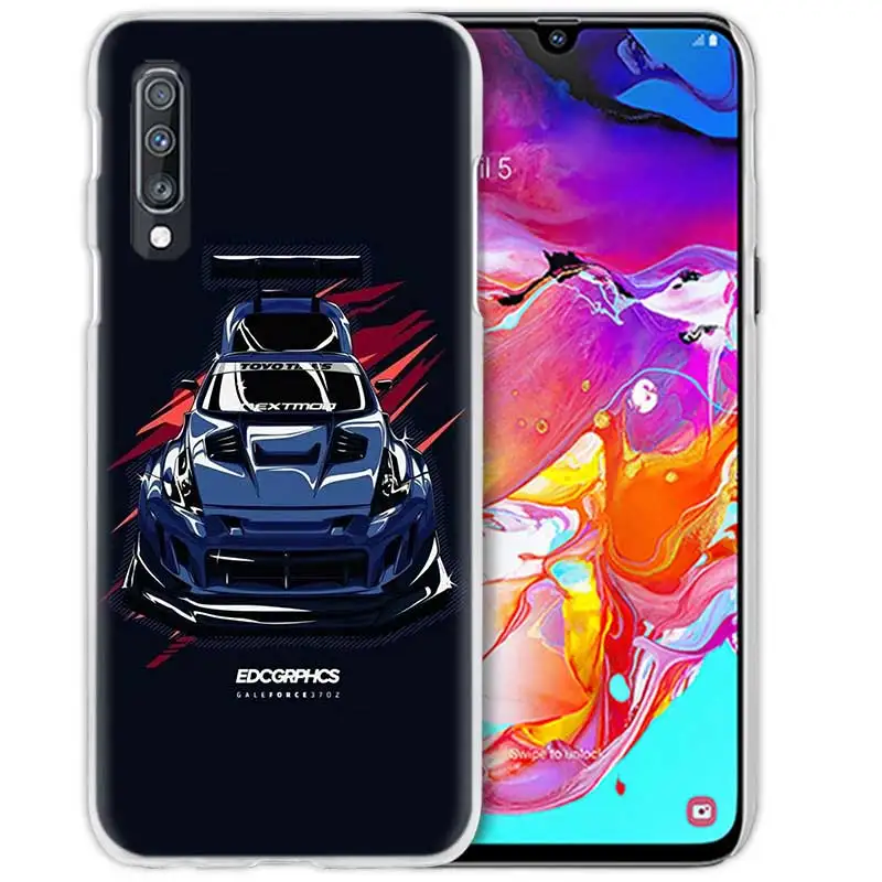 Крутой спортивный автомобиль комиксов чехол для samsung Galaxy A50 A70 A20e A60 A40 A30 A20 A10 A8 A6 плюс A9 A7 жесткий чехол для телефона из поликарбоната с Coque
