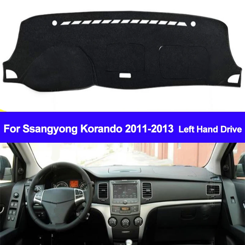 TAIJS приборной панели автомобиля крышка для Ssangyong Korando 2011 2012 2013 Авто коврик