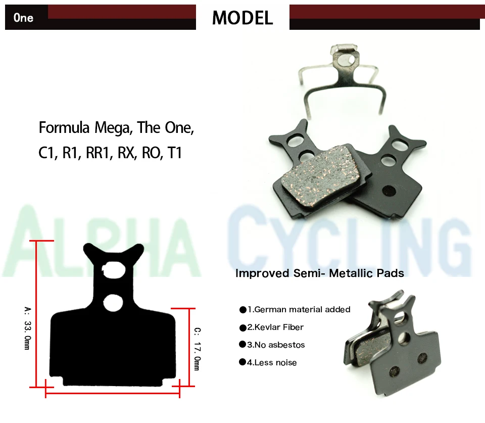 Диск велосипед тормозные колодки для формула R1R R1 RO RX T1 мегадиск тормоза 4 пары Ex