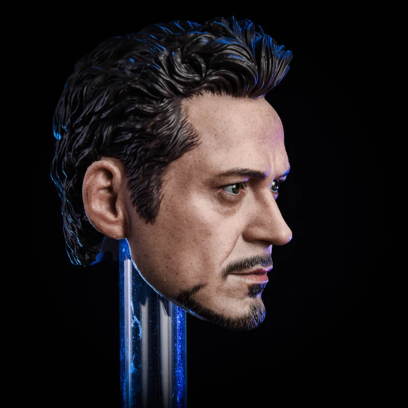 1/6 масштаб мужской головы лепим MK5 Tony 2,0 голова резная модель игрушки Нормальная/поврежденная версия для 1:6 человек экшн фигурка тело аксессуар