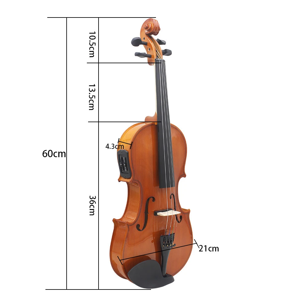 Натуральная акустическая скрипка EQ 4/4 полноразмерная твердая древесина