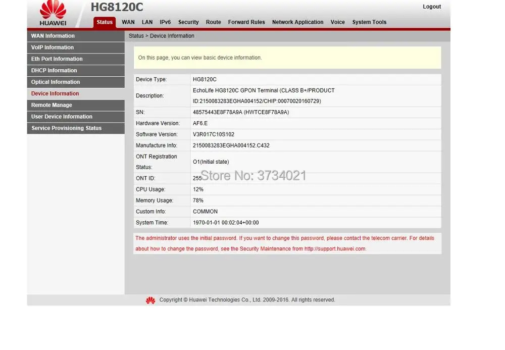 huawei HG8120C 1GE+ 1FE+ 1 порт Оптическое волокно ONU ONT модем GPON VIOP huawei волоконно-оптический маршрутизатор