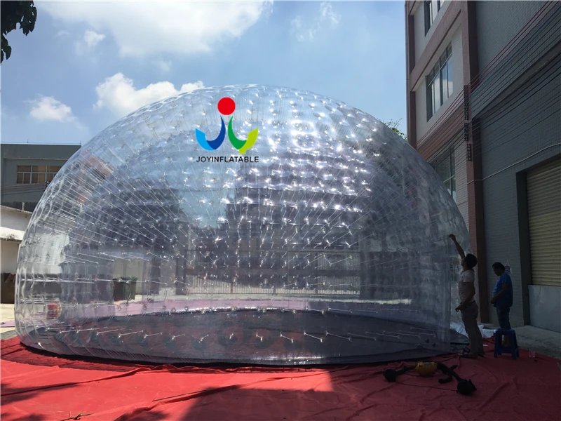 Joy надувная Dia 10 м воздушная плотная прозрачная палатка для свадебного торжества