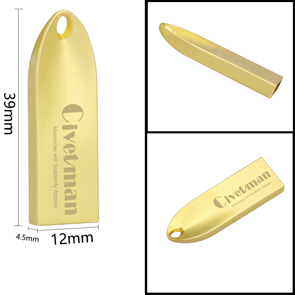 USB флеш накопитель Civetman металлический внешний мини 128 ГБ 2 0 64 карта памяти 16 32 ГБ|USB