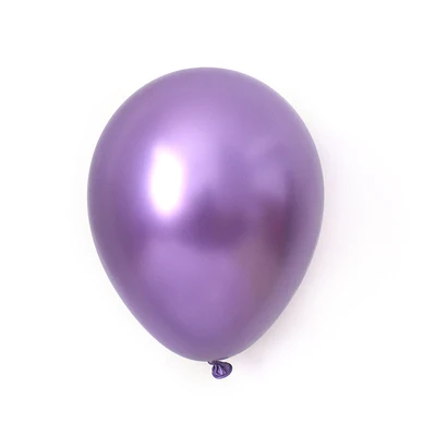 purple 100/200 шт 10 дюймов шары из латекса цвета металлик толстые жемчужные металлические хромированные цвета сплава фотографии свадебные украшения воздушный шар - Цвет: purple
