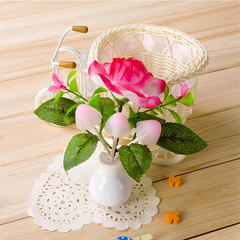 Миниатюрный сиреневый ночник Vitrust с вилкой для ЕС и США цветной сенсорный