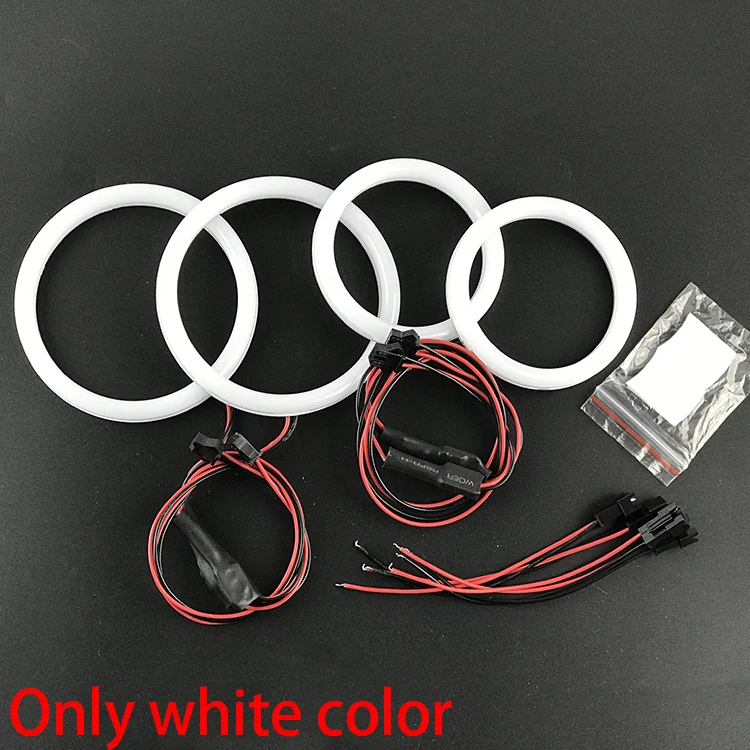 

for Toyota 4Runner 2006 2007 2008 2009 White & yellow Cotton LED Angel eyes kit halo ring Turn signal light