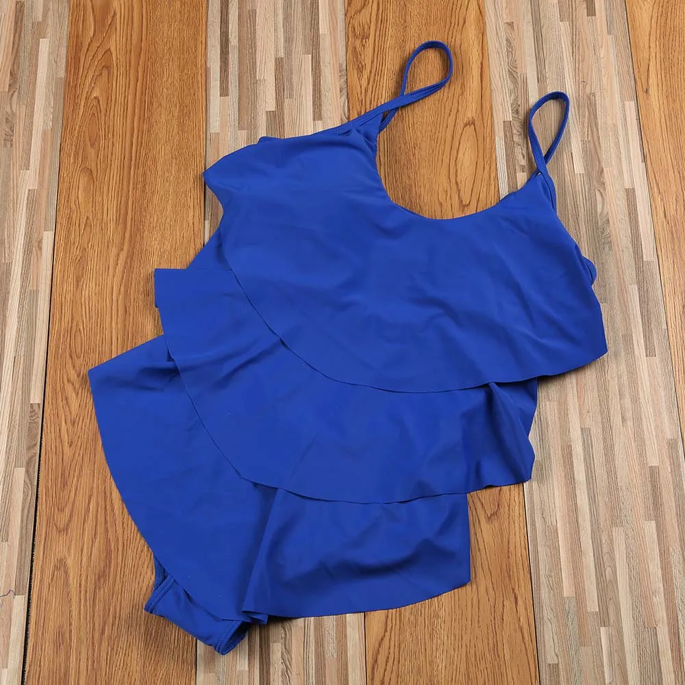 Donql плюс Размеры Купальники для малышек женский полоса печати Слитные купальники