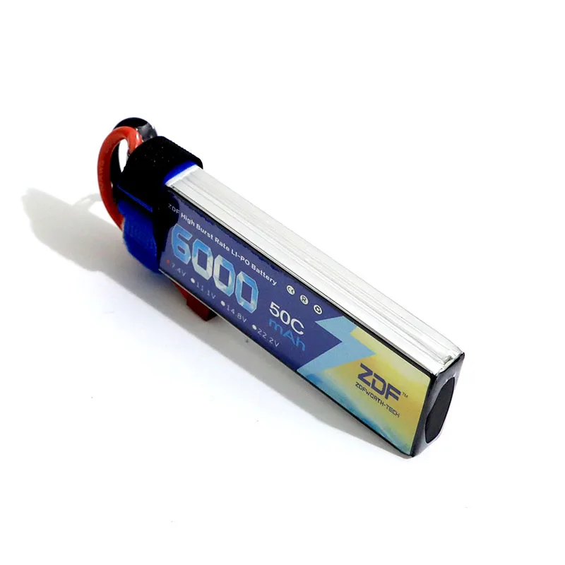 ZDF Новый Хорошее качество 7 4 в 6000 мАч 2S Lipo аккумулятор 50C Max 100C для RC самолета