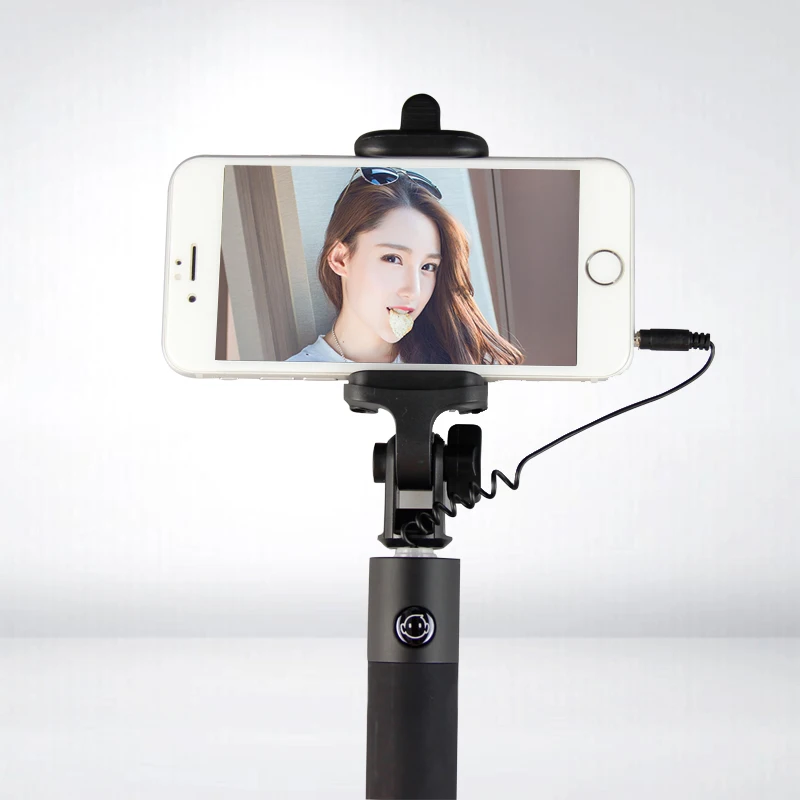Hanmi Новая модная эгоистичная палка с кабелем алюминиевая для селфи штатив