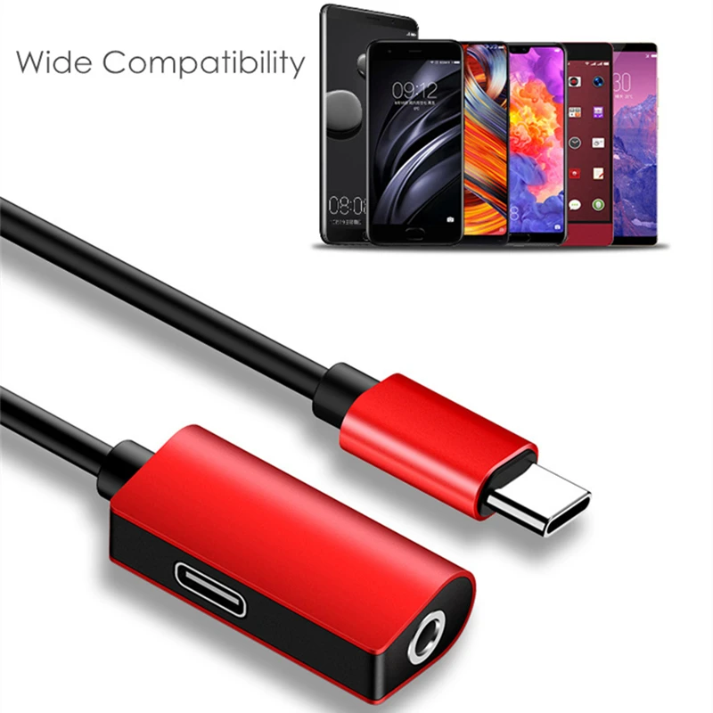USB C к разъему 3,5 type C Кабель-адаптер для huawei P20 Pro mate 20 Xiaomi Mi 8 9 SE Note usb type C 3,5 мм AUX преобразователь для наушников