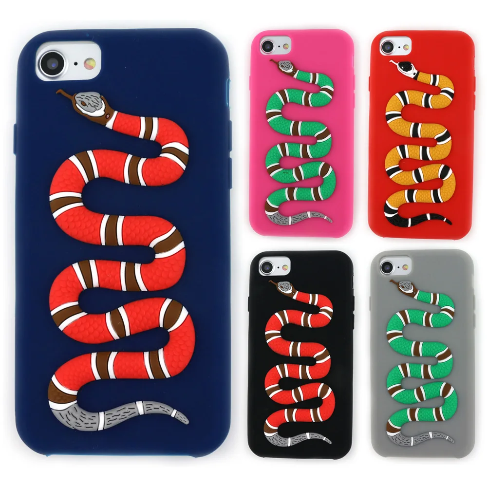 Viper чехол для iPhone 7, 7 Plus 6 6S Plus Vivid 3D Viper Snack Animal дизайнерский силиконовый чехол милый мультяшный чехол задняя крышка оболочка