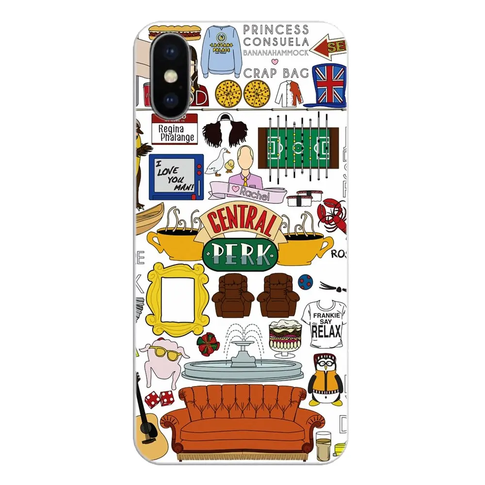 TPU Прозрачный чехол для Motorola Moto X4 E4 E5 G5 G5S G6 Z Z3 G3 C Play Plus центральный Perk Collage Friend TV Show