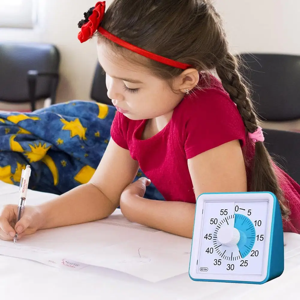 

60 Minute Visual Timer Silent Clock Time Management Tool Classroom Conference Countdown for Children&Adults Custom Table Clock