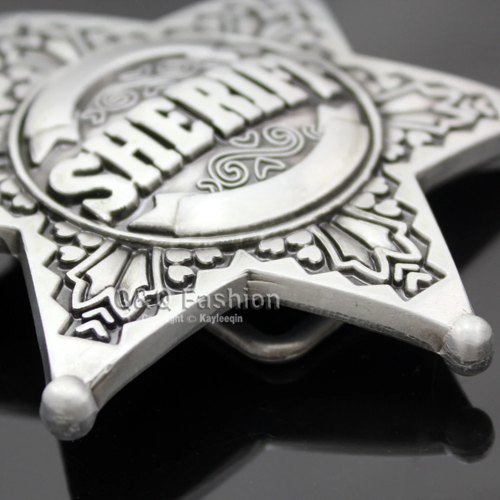 Новый Винтажный посеребренный значок в Западном Техасском стиле шерифа