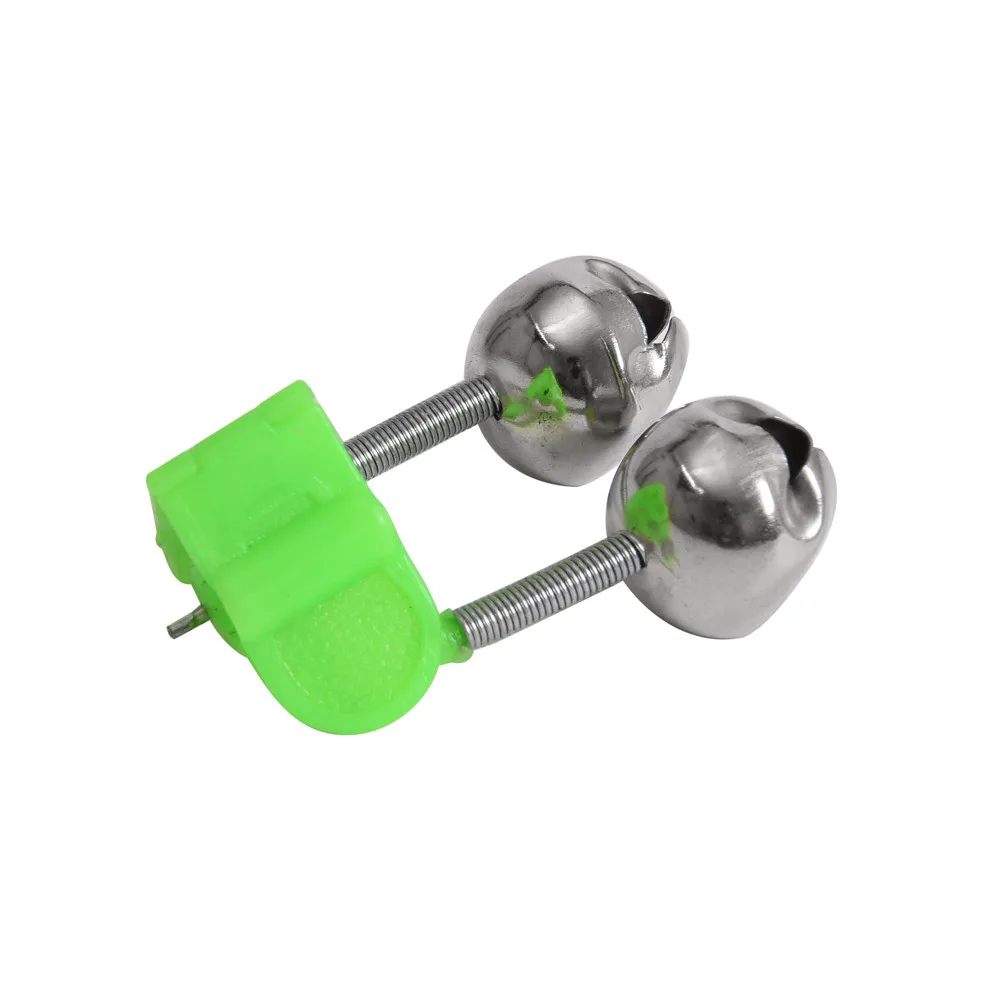 100PCS/lot Fishing Rod Bite Alarm Bells Twin Clip Alerter Fish Tackle Tool Pesca Acesorios bells | Спорт и развлечения