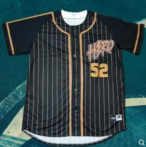 2019 новый дизайн хипджазер уличные Джерси Hero мужские бейсбольные Джерси хип-хоп бейсбольная полосатая рубашка Топы черного и белого цвета