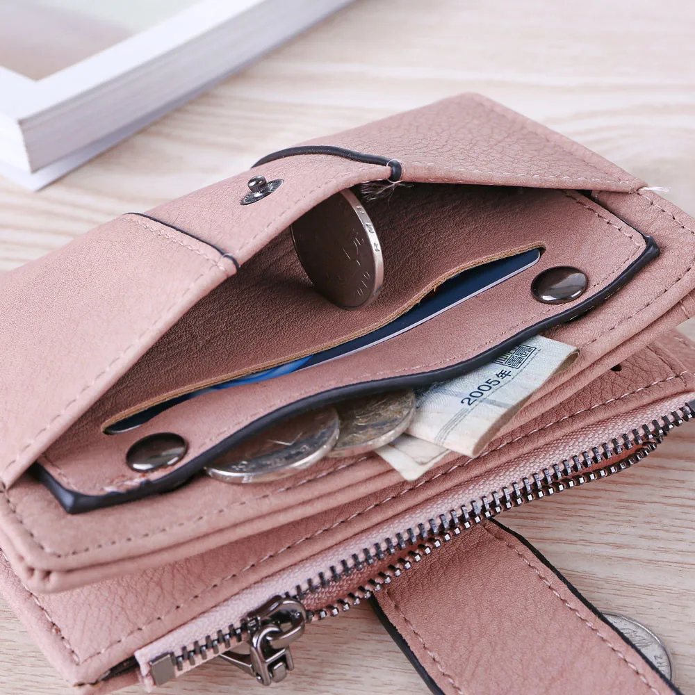 Женский короткий кошелек с заклепками в стиле ретро|purse card holder|purse cardwallet coin |