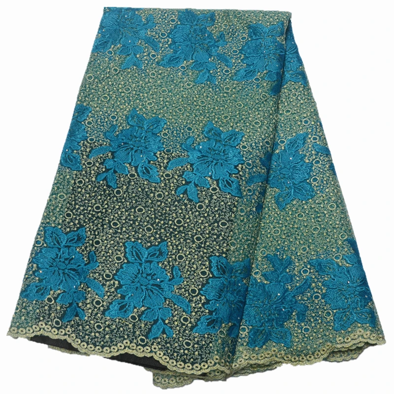 Прямые продажи тюль кружевной ткани 5 ярдов Африки 2018 высокое качество кружева с