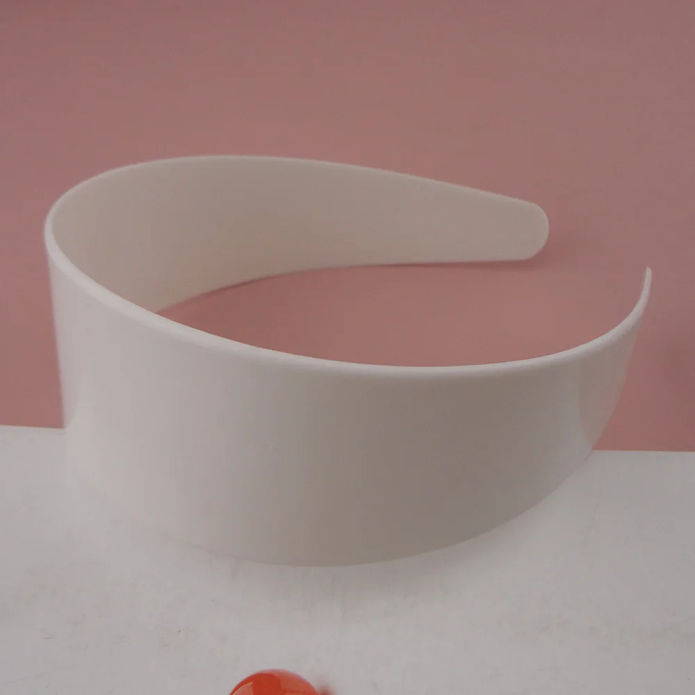 10 шт. широкие пластиковые обручи для волос 4 8 см 1 85 дюйма|hair headband|plain plastic headbandswhite