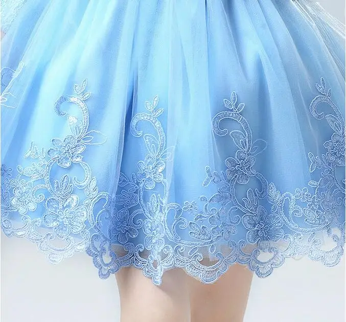 Праздничные платья на день рождения для маленьких девочек новинки кружевное