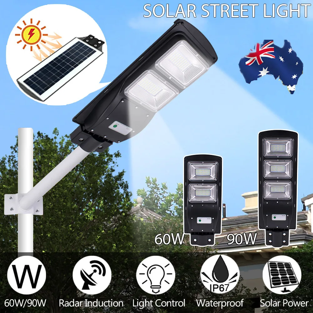 Высокое качество IP67 60 W светодиодный солнечный уличный свет на открытом воздухе