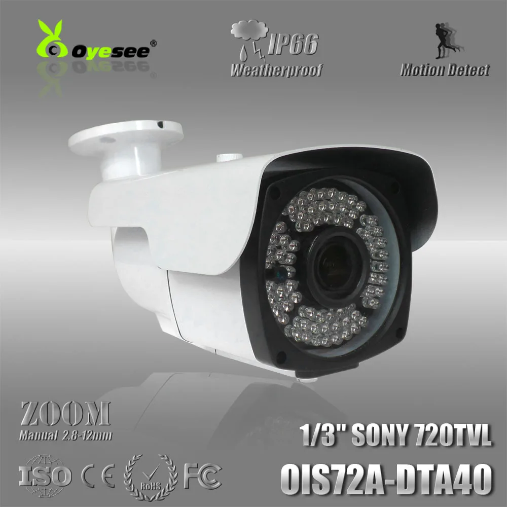 OIS72A-DTA40 720TVL Effio-CCD 2.8-12 мм Ручной Зум Объектива ИК-Камеры Всепогодный CCTV