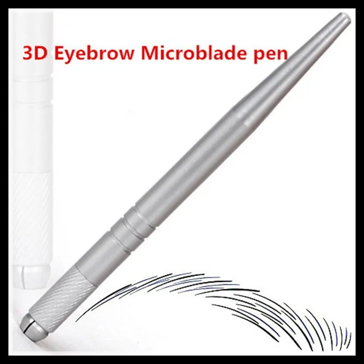 10 шт./лот серебряный цвет фломастера руководство макияж бровей вышивка microblading