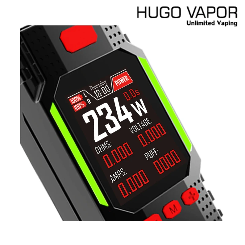 Оригинальная электронная сигарета Hugo Vapor Ranger GT234 TC Box Mod 234 Вт 2 0 &quotips экран контроль