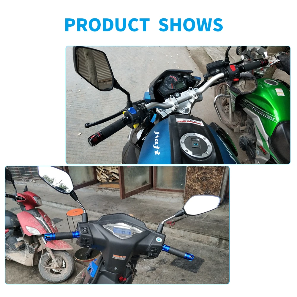 GLOWTEC Universal 7/8'' 22MM CNC Motorcycle handle grips racing handlebar grip for KTM Honda kawasaki Yamaha Suzuki Ducati Hyosu |