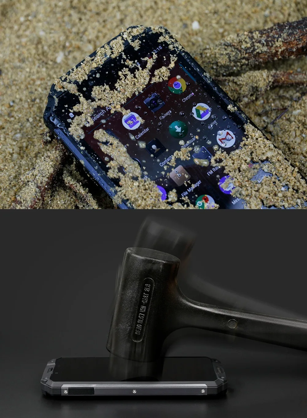 OUKITEL WP2 IP68 водонепроницаемый пылезащитный ударопрочный мобильный телефон 4G RAM 64G ROM Octa Core 6," 10000 mAh смартфон с отпечатком пальца