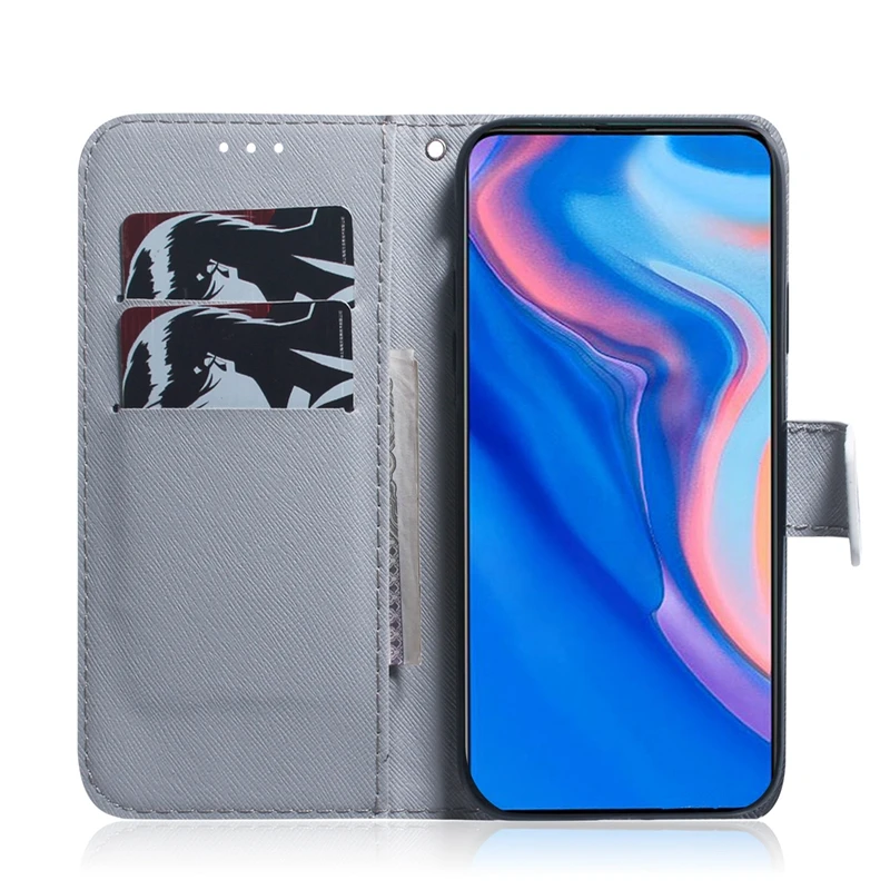 Чехол для Etui Huawei P Smart Z магнитный откидной бумажник с животными чехол Plus 2019 Huwawei