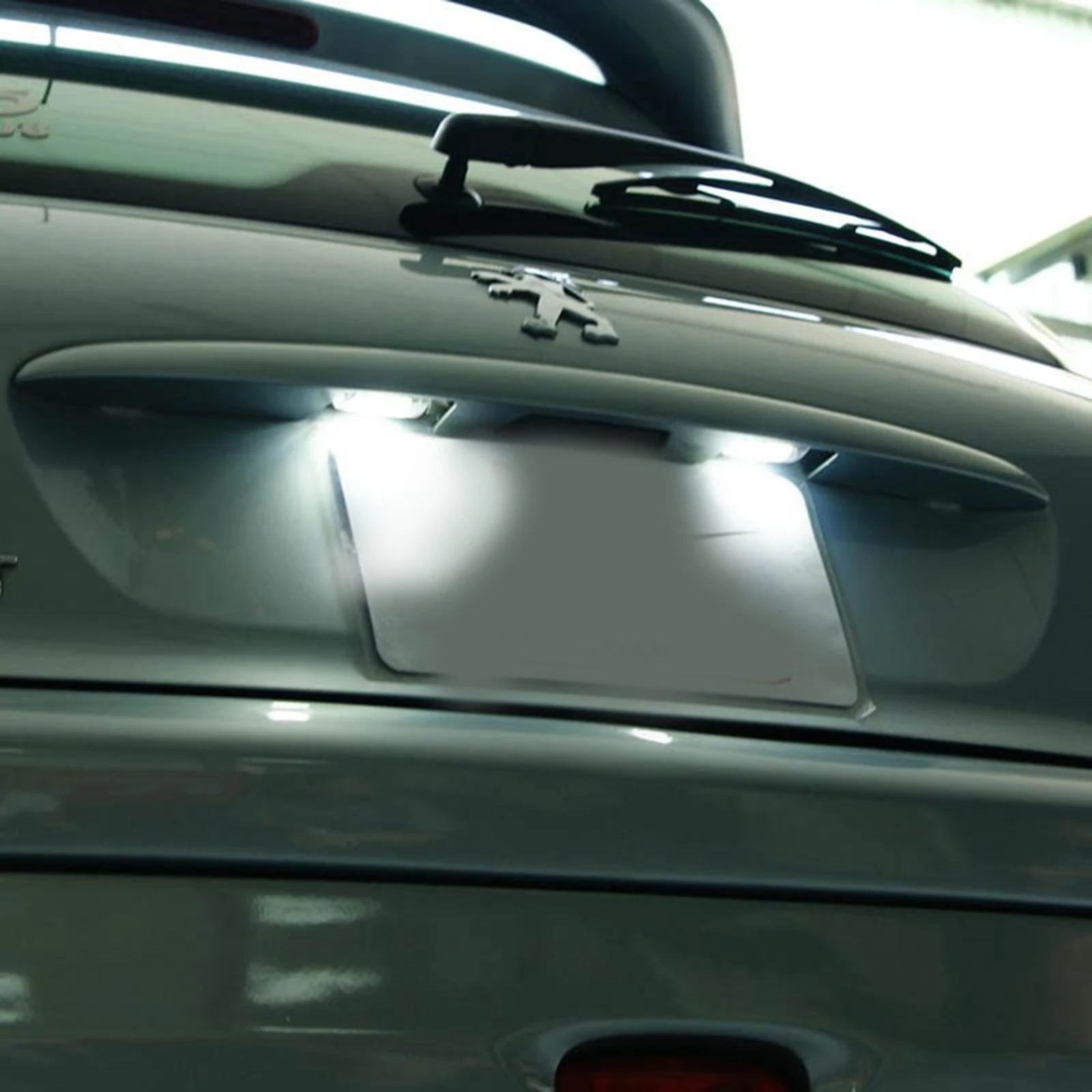 2X светодиодная белая лампа ANGRONG для номерного знака Peugeot 206 Partner M49 M59 Teepee