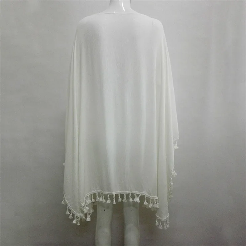 Enthnic пляжное платье с кисточками большие размеры блузки Boho v образный вырез