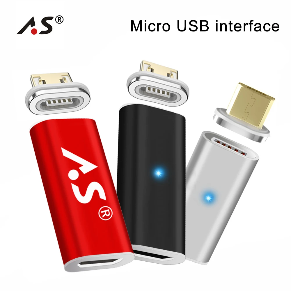 A.S Магнитный Micro USB мобильный телефон адаптер для устройств Android зарядное