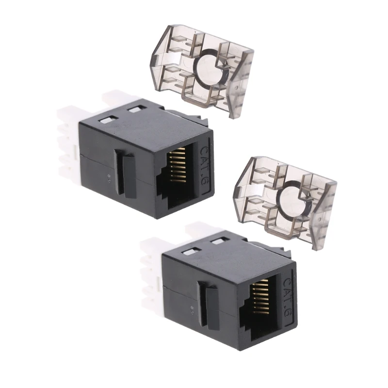 Сетевой модуль UTP CAT6 2 шт. Соединительный Кабель адаптер RJ45 Keystone Jack