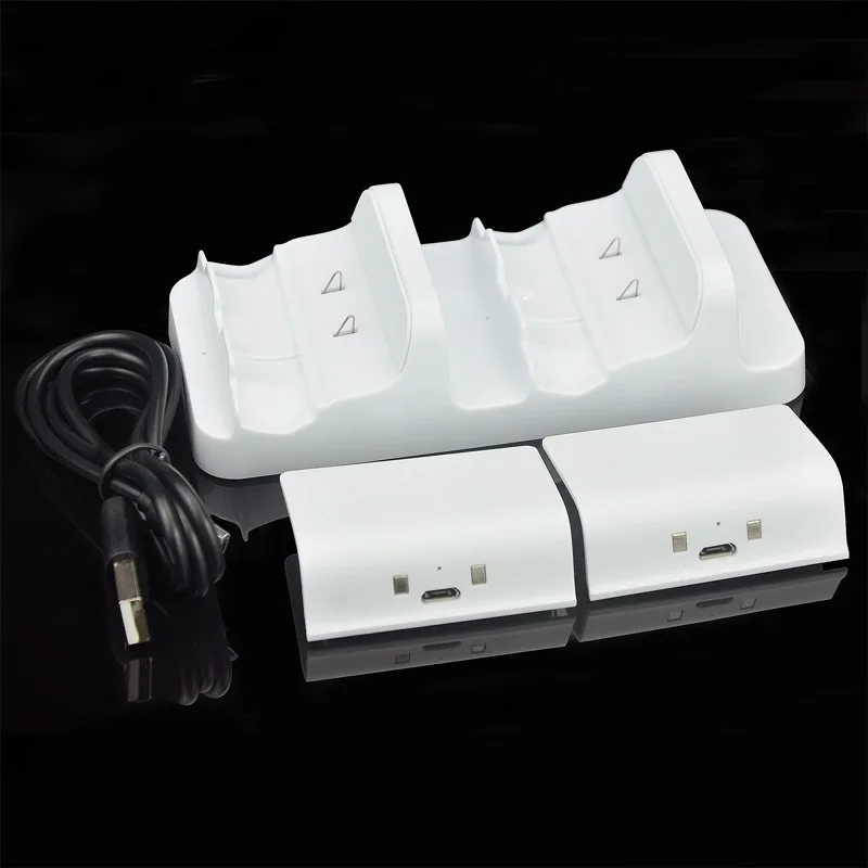 

ML1 For Xbox One Dual Charging Dock Station Charger Stand+2pcs Rechargeable Batteries For Xbox One Wireless Controller Gamepad