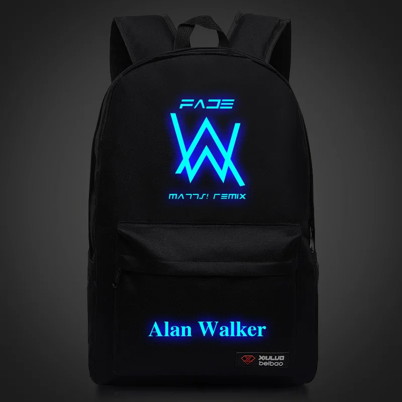 2018 Mochila Feminina Mochilas светящаяся сумка Аллен Уокер выцветший в том же рюкзаке Alan