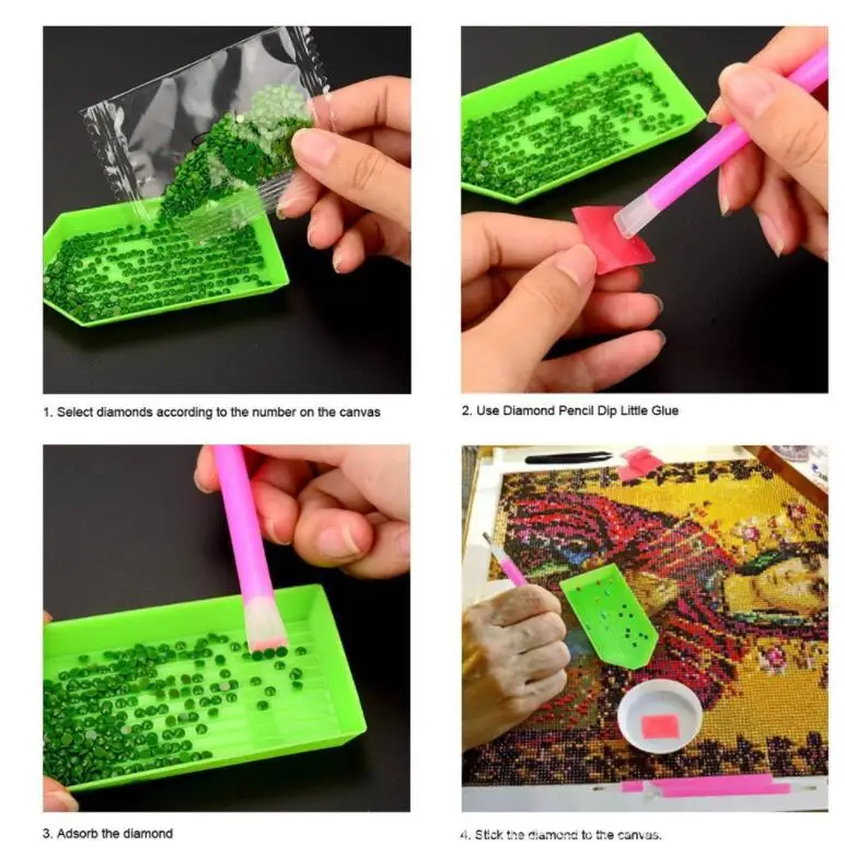 

56 Pieces Diamond Painting Tools DIY Diamond Painting Accessories Cross Stitch Tool Kits