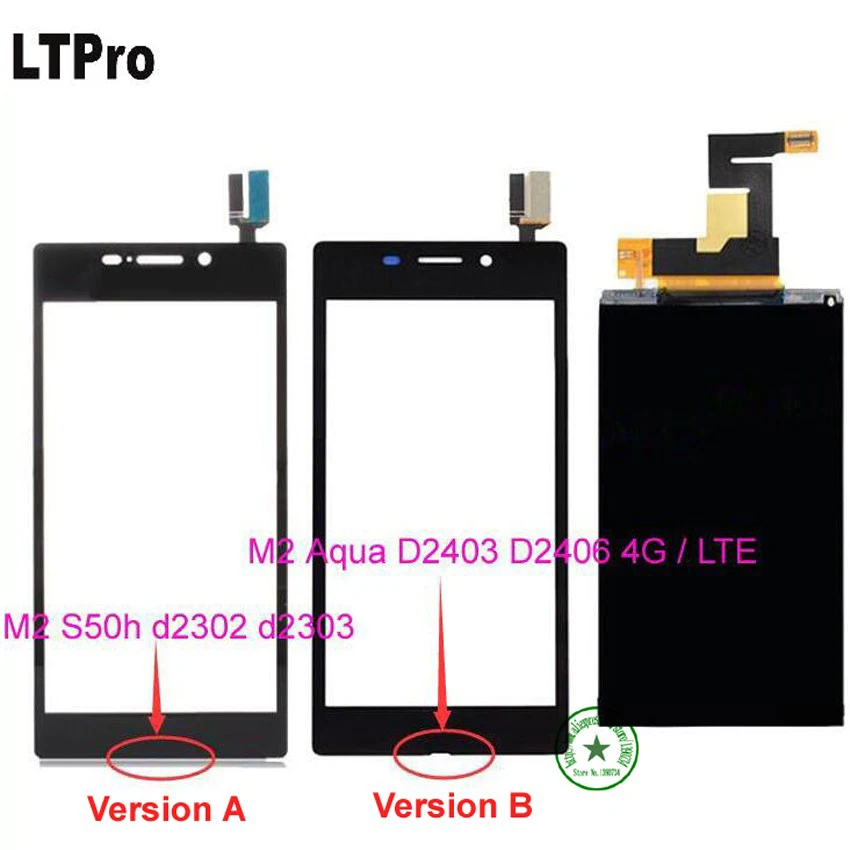 LTPro высококачественный ЖК дисплей + сенсорный экран дигитайзер для Sony Xperia M2 S50h d2302