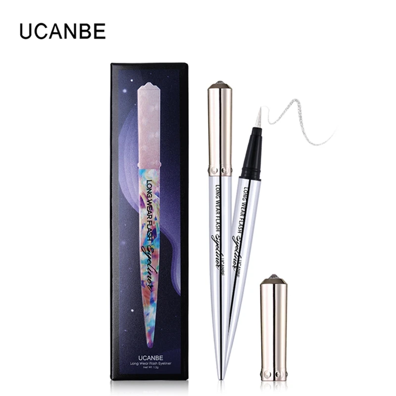 UCANBE, 5 цветов, жидкая подводка для глаз, карандаш для макияжа, быстросохнущий, стойкий, мерцающий блеск, подводка для глаз, водостойкая косметика
