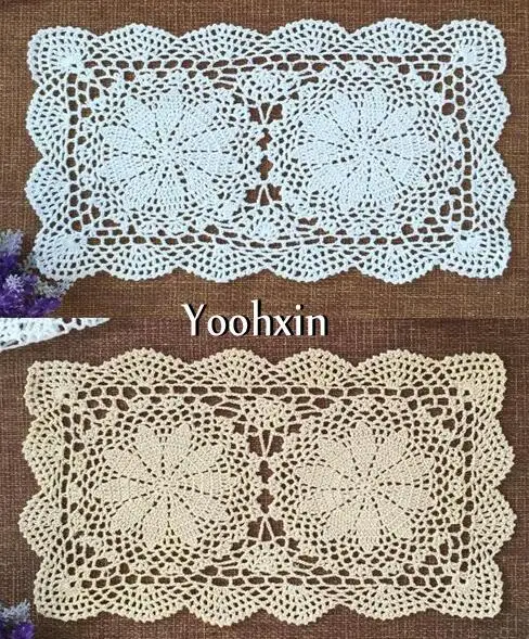 

Pastoral White Cotton Crochet tablecloth tea coffee lace Christmas tablecloths for rectangular table dining kitchen xmas decor