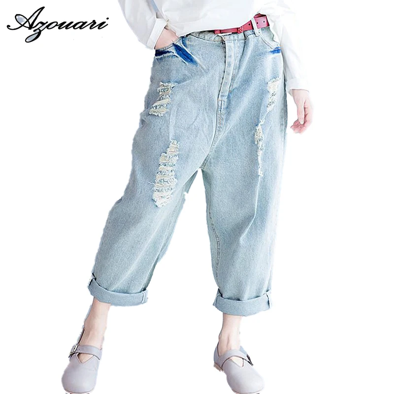 Azouari L XL XXL Большие размеры женская одежда 2017 сезон весна-лето Новые воды мыть
