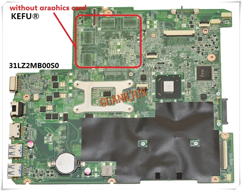 Высококачественная материнская плата KEFU DA0LZ2MB6F0 31LZ2MB00S0 Z480 для ноутбука Lenovo z480