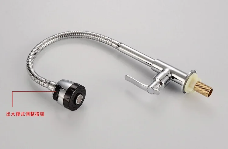 Бесплатная доставка низкая цена кухонный кран для раковины с одним холодным