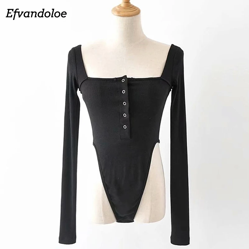 Efvandoloe сексуальные женские комбинезоны с открытой спиной обтягивающие