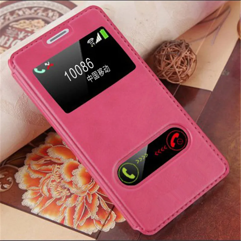 Высокое качество Ультратонкий Флип кейс с окошком для Samsung Galaxy A3 A5 2015 2016 Роскошный