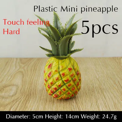 5pcs mini Pineapples MOOCHUNG искусственный ананасы Пластик декоративные поддельные фрукты фестиваль вечерние поставки Свадебный декор Подставки для фотографий - Цвет: 5pcs mini Pineapples