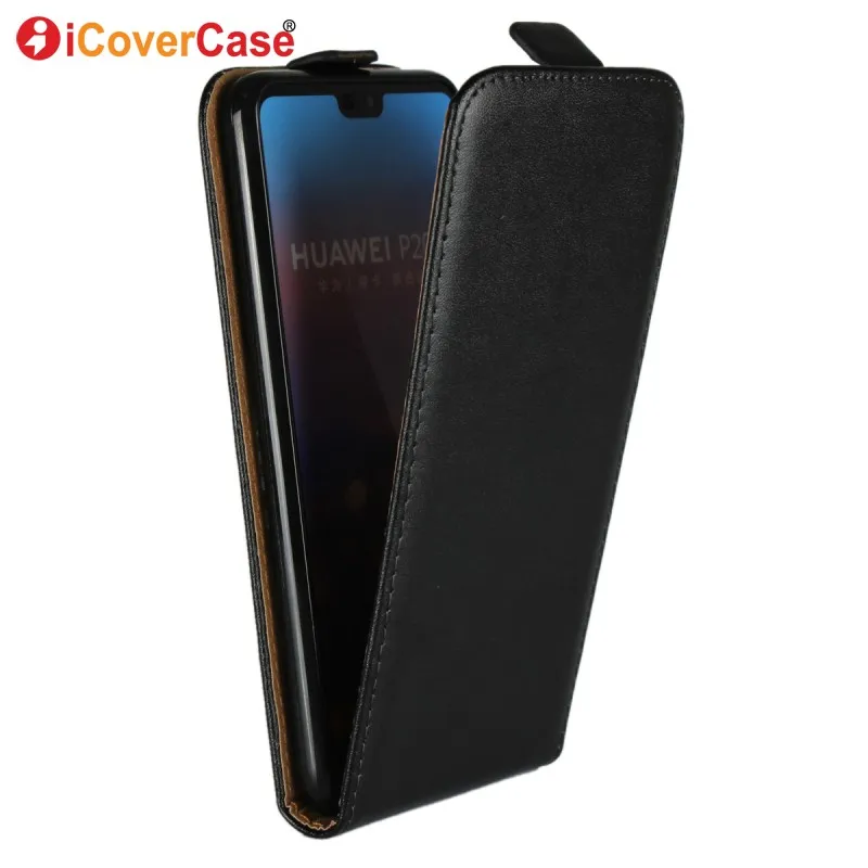 Чехол для Huawei P20 lite чехол книжка кожаный черный nova 3E nova3E P 20 аксессуары