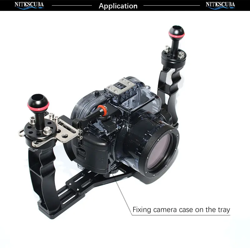 NiteScuba Дайвинг 1/4 дюймов винт для камеры для rx100 tg5 корпус сумка с ручкой лоток Кронштейн Держатель для подводной съемки с аксессуары